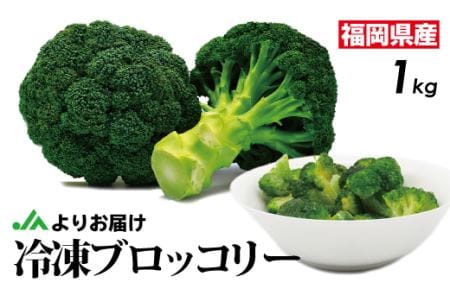 JAむなかたブロッコリー部会より！冷凍ブロッコリー1kg【ほたるの里】_HA0621　送料無料