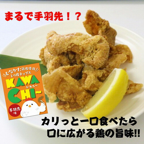 【ふるさと納税】むなかた鶏 とり皮チップス（手羽先味）【道の駅むなかた】_HA0713　送料無料