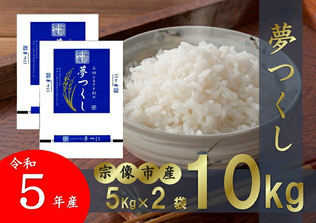 【令和5年産】【真空包装】宗像市吉武産 「夢つくし」 10kg (5kg×2袋) 【正助ふるさと村】_HA1314 送料無料