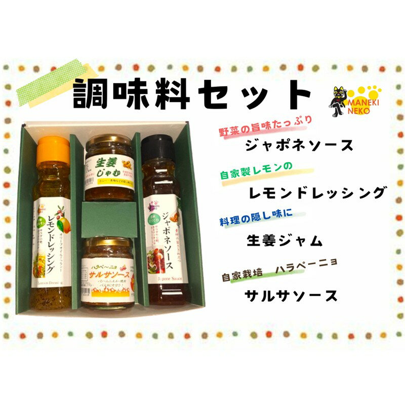 [一週間以内に発送][ギフト]調味料セット[アグリCATS]