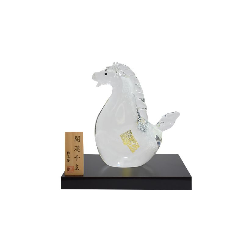 [期間限定]HA1875_干支 午 白 SE-073[粋工房]干支 えと お正月 午 うま 馬 年神 年神様 置き物 インテリア 置物 宗像 福岡