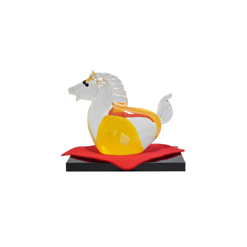 [期間限定]HA1880_干支 金午 SE-076YE[粋工房]干支 えと お正月 午 うま 馬 年神 年神様 置き物 インテリア 置物 宗像 福岡