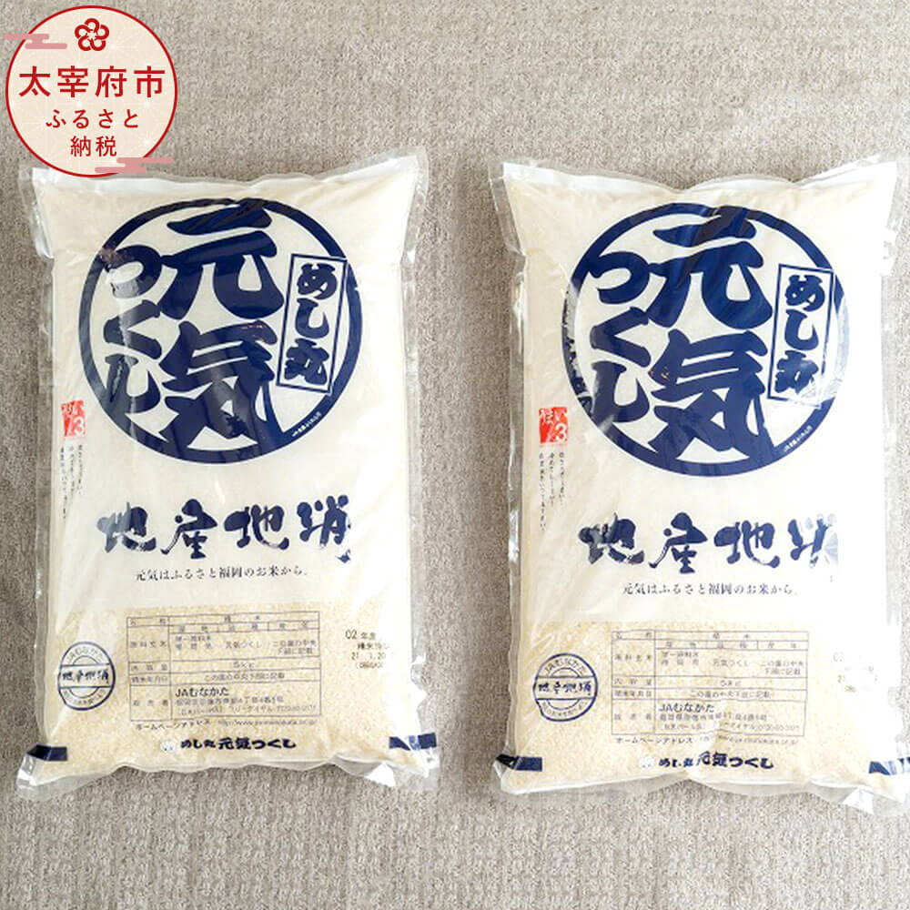 福岡の美味しいお米 元気つくし 合計10kg 5kg×2 福岡県産 令和5年産 九州産 国産 精米 お米 白米 ご飯 10キロ 送料無料