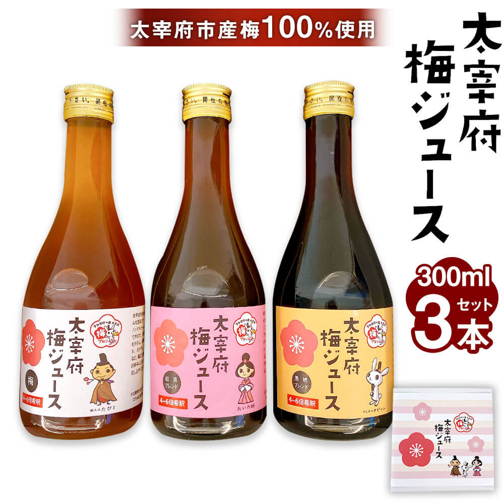 【ふるさと納税】太宰府梅ジュース 3種類 スタンダード・黒糖