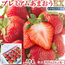 【ふるさと納税】プレミアム あまおう EX(化粧箱入り)いちご フルーツ 果物 あまおう 約400g×1パック 福岡 苺 イチゴ 化粧箱 【発送時期2026年2...