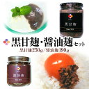 黒甘麹・醤油麹セット 2種類 黒甘麹250g 醤油麹190g 麹家 麹 発酵食品 調味料 冷蔵 九州 送料無料