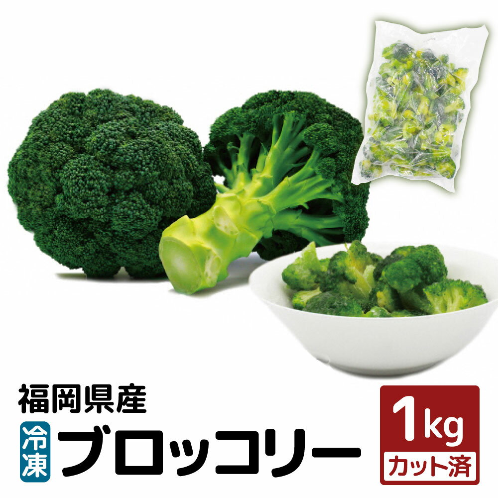 10位! 口コミ数「4件」評価「3.5」【福岡県産】 冷凍 ブロッコリー 1kg （1kg×1袋）冷凍ブロッコリー 冷凍野菜 冷凍やさい 冷凍カット野菜 カット野菜 野菜 やさい ･･･ 