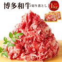 【ふるさと納税】博多和牛 切り落とし 1kg（500g×2パック）黒毛和牛 牛肉 肉 お肉 国産牛 国産牛肉 和牛 牛肩 肩肉 赤身 牛バラ バラ肉 料理 冷凍 お取り寄せグルメ 化粧箱入り 博多 九州 福岡県 福津市 送料無料 [F0096]