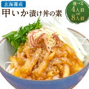【ふるさと納税】<選べる内容量>玄界灘産 甲いか漬け丼の素 4人前 計280g(70g×4パック)・8人前 計560g(70g×8パック) ★1人前ずつ個包装 ...