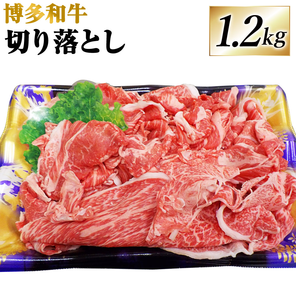 博多和牛 切り落とし 合計1.2kg 400g×3 牛肉 切落し 肉 お肉 牛 和牛 小分け 福岡県産 九州産 国産 冷凍 送料無料 [F4239]