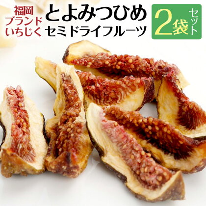 福岡ブランドいちじく！ とよみつひめ セミドライフルーツ 2個セット 合計60g 福岡県産 果物 フルーツ おやつ 無添加 送料無料 [F4452]