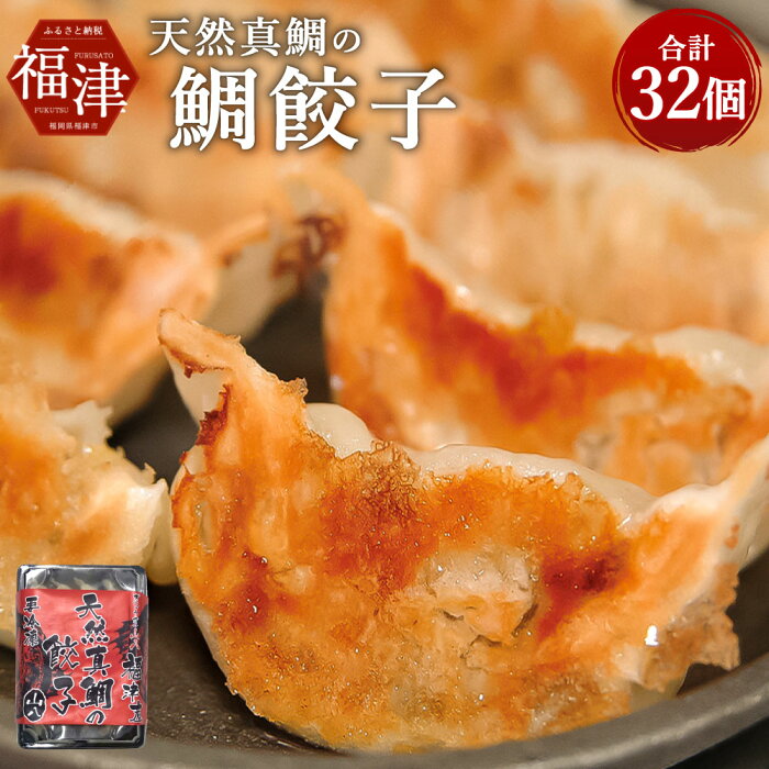 【ふるさと納税】天然真鯛 鯛餃子 32個 8個×4パック 4〜5人前 冷凍 餃子 ぎょうざ ギョーザ 惣菜 おつまみ 中華惣菜 点心 中華 中華点心 国産 送料無料