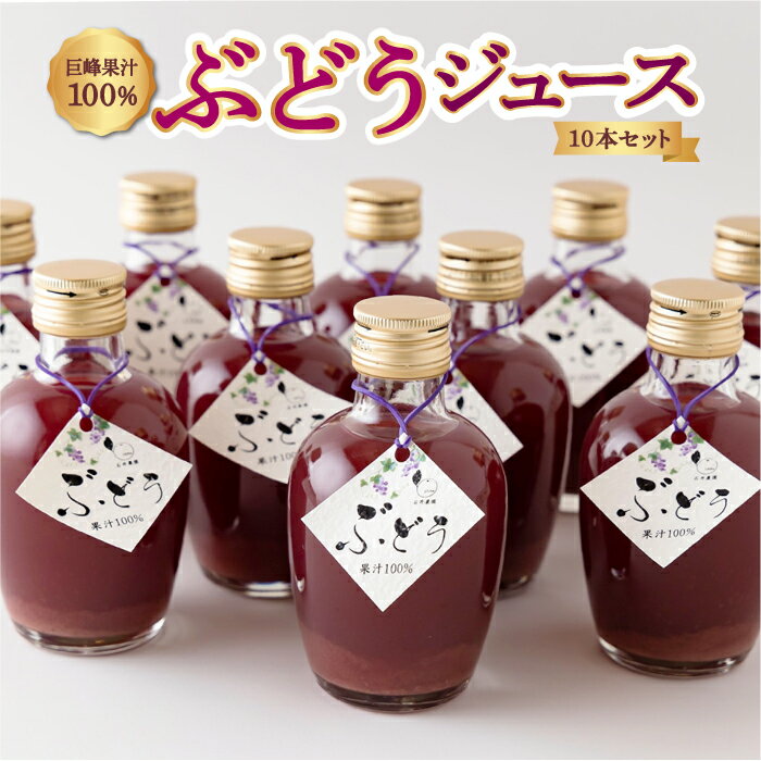 【ふるさと納税】石井農園 ぶどうジュース 10本セット