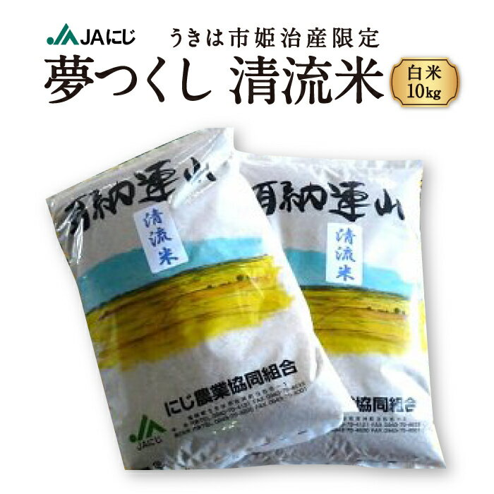 【ふるさと納税】うきは市姫治産限定「夢つくし清流米」白米10