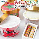 【ふるさと納税】【選べる種類・個数】JAにじ あまおうアイス(85ml)・キウイシャーベット(85ml) 10個セット・12個セット フルーツ ミルク スイーツ...