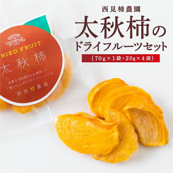  西見柿農園 太秋柿のドライフルーツセット(70g×1袋・20g×4袋)