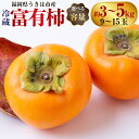 【ふるさと納税】〈選べる容量〉西見柿農園 冷蔵富有柿 9玉から11玉・12玉から15玉 2025年12月中旬から2026年1月下旬 出荷予定 柿 かき カキ フルーツ 果実 果物 冷蔵 送料無料 福岡県 うきは市