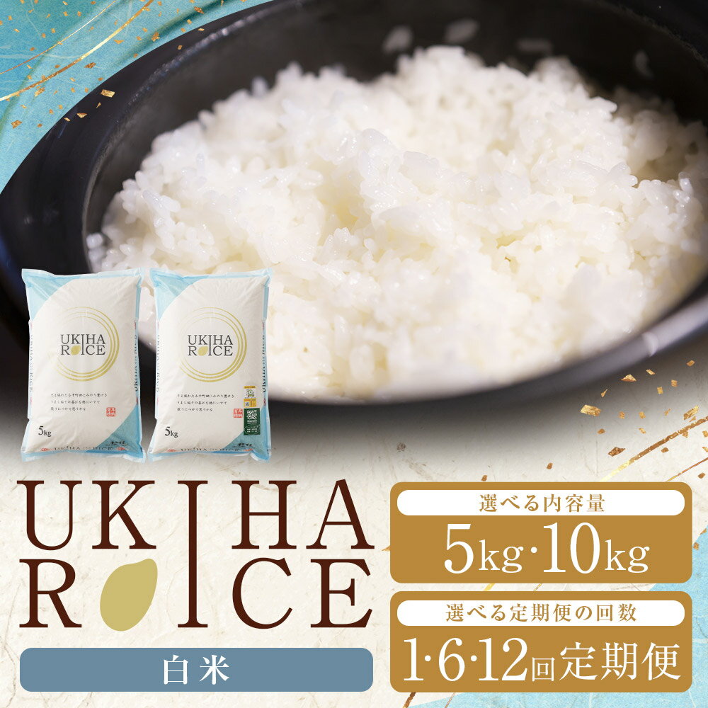 【ふるさと納税】〈選べる容量・単品または定期便〉みずほファーム UKIHA RICE 白米 （5kg・10kg）・【6ヶ月定期便】・【12ヶ月定期便】【2025年11月より順次発送予定】【特別栽培米】こめ 白米 コメ ごはん ご飯 送料無料 福岡県 うきは市