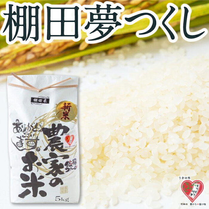 〈選べる容量〉佐藤ファーム 棚田夢つくし 白米 5kg・10kg【2026年9月下旬より順次発送予定】 夢つくし こめ お米 コメ ごはん ご飯 送料無料 福岡県 うきは市