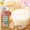 【ふるさと納税】【6ヶ月連続定期便】豆乳 国産 ソイラテコーヒー 1000ml 6本 6回(6ヶ月) 計36本 紙パック 豆乳 コーヒー 大豆飲料 カフェ 豆乳...