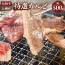 【ふるさと納税】赤崎牛 特選 カルビ 約500g 焼肉 牛肉 福岡県産 九州産 国産 BBQ バーベキュー 冷蔵 送料無料