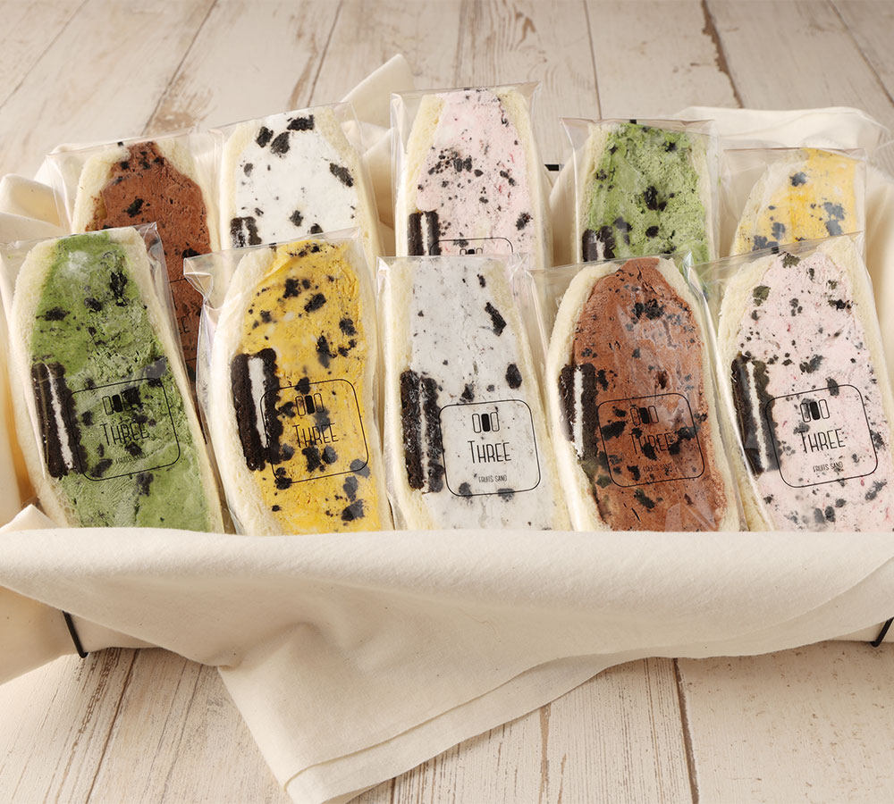 【ふるさと納税】【定期便】【1ヶ月毎3回】【数量限定】オレオサンド 20個セット 計60個（20個×3回） 5種類×4個 各2パック フルーツサンド セット オリジナルクリーム チョコ 抹茶 イチゴ マンゴー サンドウィッチ スイーツ 冷凍 送料無料