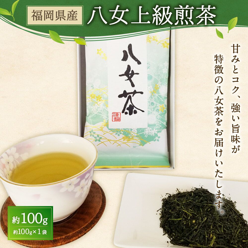 【ふるさと納税】八女上級煎茶 約100g 1袋 八女茶 緑茶 日本茶 煎茶 九州産 国産 ...
