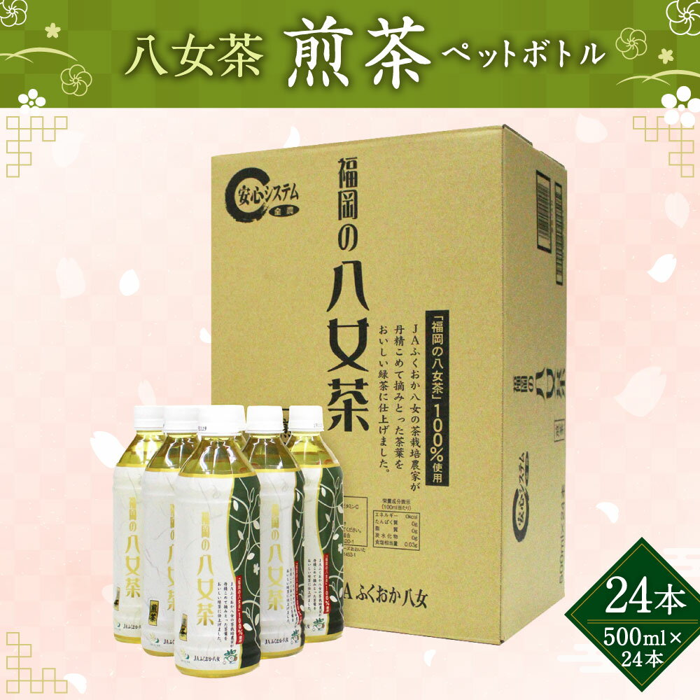 【ふるさと納税】八女茶 煎茶 ペットボトル 500ml×24本 1箱 1ケース 福岡県 八女市 星野村産 お茶 緑茶 茶葉 日本茶 せんちゃ 送料無料