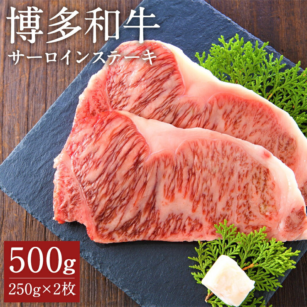 16位! 口コミ数「0件」評価「0」博多和牛 サーロインステーキセット 250g×2枚 合計500g 和牛 牛肉 サーロイン ステーキ 冷凍 福岡県産 九州産 国産 送料無料