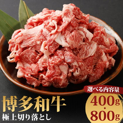 博多和牛 極上切り落とし 400g/800g 選べる内容量 お肉 牛肉 和牛 切り落し スライス ギフト 贈り物 福岡県産 九州産 国産 冷凍 送料無料