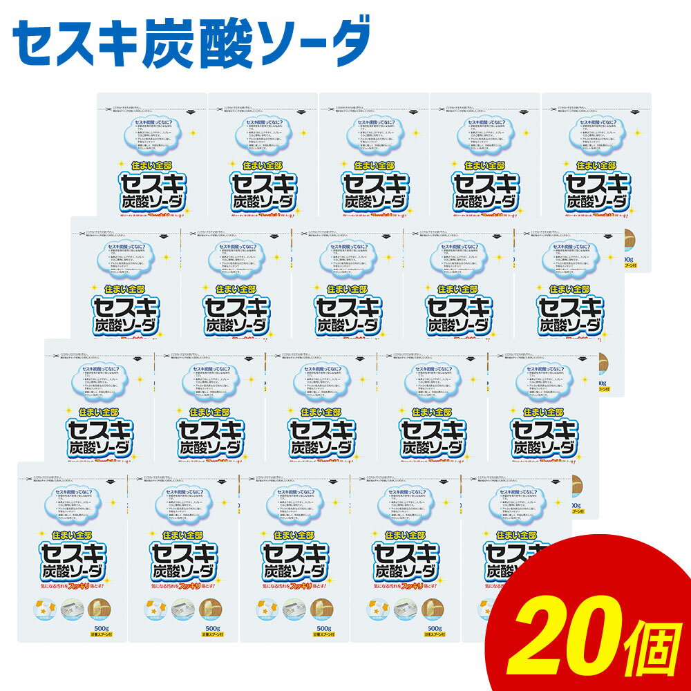 【ふるさと納税】セスキ炭酸ソーダ 合計10kg 500g×20個 食器用 住居用洗剤 台所用洗剤 台所用漂白剤 漂白剤 洗剤 泡スプレー 洗浄剤 アルカリ性 食器 界面活性剤不使用 セット 九州 送料無料