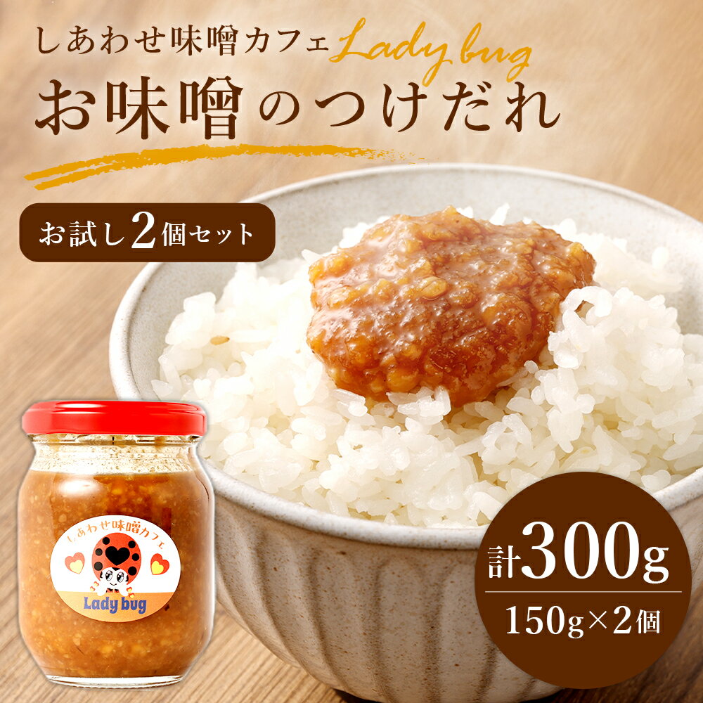 【ふるさと納税】お味噌のつけだれ お試し2個セット 150g×2 計300g 無添加 つけだれ 万能味噌 調味料 醗酵 大豆 味噌 みそ ミソ 漬け込み肉 福岡県産 九州産 国産 冷蔵 送料無料