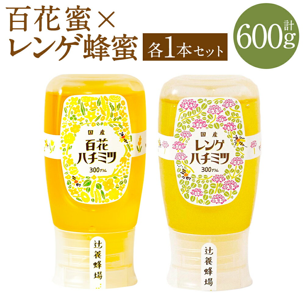 【ふるさと納税】辻養蜂場株式会社 百花蜜 レンゲ蜂蜜 300g×2本 合計600g 国産 九州産 天然蜂蜜 蜂蜜 はちみつ ハニー チューブタイプ 送料無料