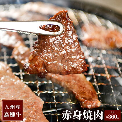 嘉穂牛 赤身焼肉 約360g 国産 九州産 牛肉 冷蔵 焼き肉 BBQ 送料無料