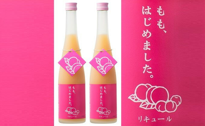 【ふるさと納税】もも梅酒　500ml×2本　＜篠崎＞ お酒 洋酒 リキュール類