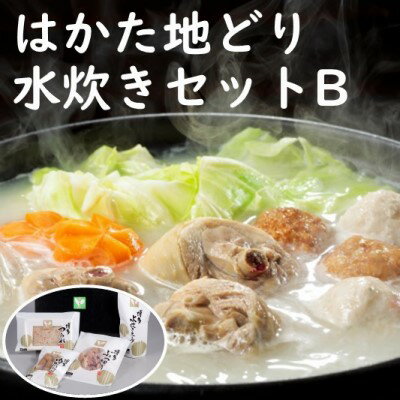 はかた地どり水炊きセットB [鍋セット水炊き・鶏肉水炊き]