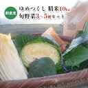 米 10kg 季節野菜 セット 精米 ゆめつくし　