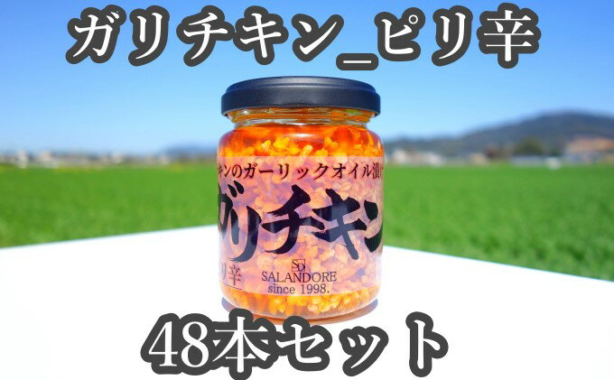 【ふるさと納税】★48本セット★【ガリチキン-ピリ辛】チキンのガーリックオイル漬け_ピリ辛（標準サイズ110g） 調味料 缶詰
