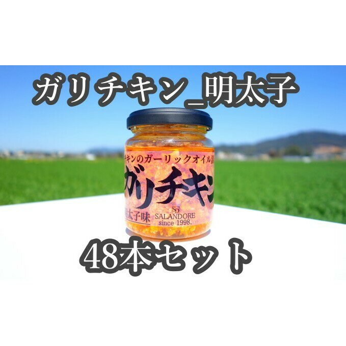 【ふるさと納税】★48本セット★【ガリチキン-明太子味】チキンのガーリックオイル漬け_明太子味(標準サイズ110g) 調味料 缶詰