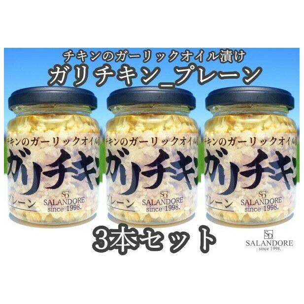 【ふるさと納税】ガリチキン プレーン 110g 3本セット 【たれ・調味料・缶詰】