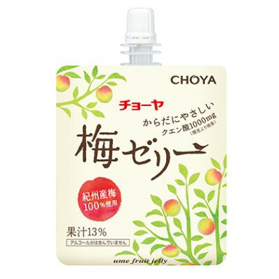 【ふるさと納税】チョーヤ 梅ゼリー パウチ180g 12個 梅果汁13％ クエン酸1000mg　【 お菓子 ゼリー ...