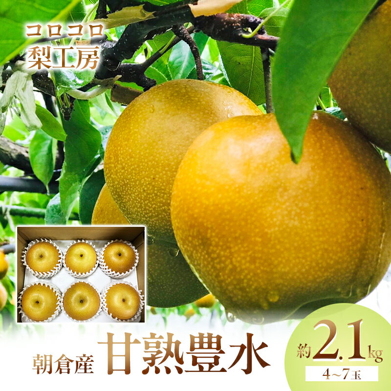【ふるさと納税】梨 豊水 まるで食べる梨ジュース！！ 甘熟 豊水梨 約2.1kg 4～7玉入 配送不可 離島 ナシ 果物 フルーツ 先行予約 　お届け：2025年8月15日～9月20日