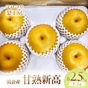 【ふるさと納税】梨 新高梨 甘熟 味に自信あり!!約2.5kg 3~5玉入 配送不可 離島 ナシ 果物 フルーツ 先行予約 お届け:2025年9月10日~10月30日