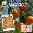【ふるさと納税】柿 志波 富有柿 約3kg 11~12玉 果物類 かき  お届け:2025年11月上旬~12月中旬
