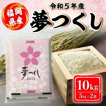 米 10kg 令和5年産 夢つくし 福岡県産 お米　【朝倉市】　お届け：～2024年8月31日　※配送に1ヶ月程度掛かる場合がございます。