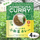 18位! 口コミ数「0件」評価「0」小松菜カレー 4個　【加工食品・惣菜・レトルト】