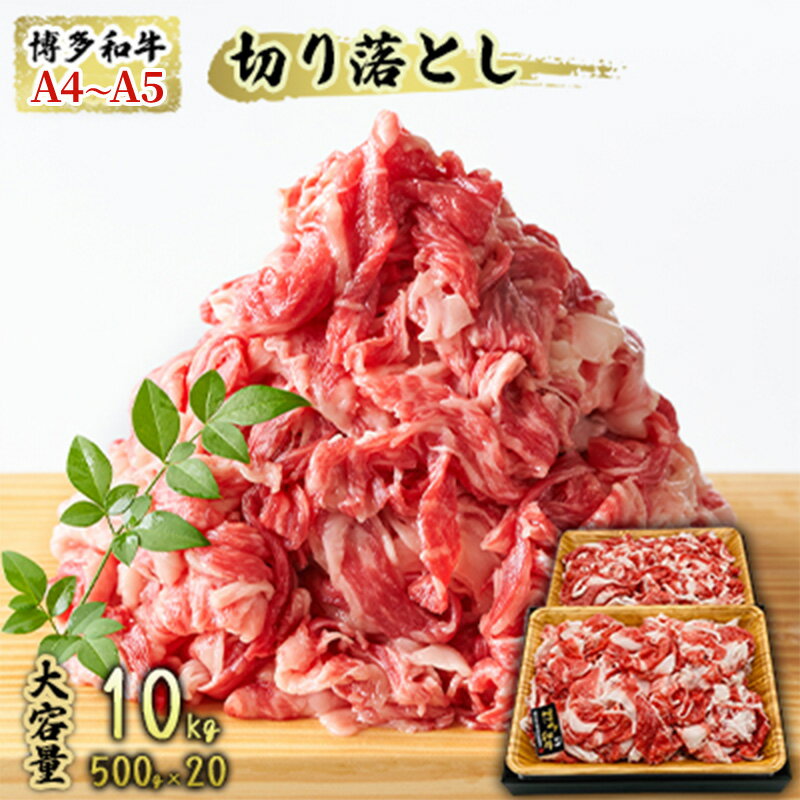 限定 牛肉 博多和牛 A4〜A5 切落とし 合計10kg(500g×20p)肩ロース 赤身 バラ カルビ 配送不可:離島 牛肉炒め物 お肉 バラ(カルビ) お届け:入金確認後2週間〜1カ月。