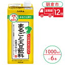 【ふるさと納税】定期便 12回 豆乳 まるごと大豆飲料 1000ml×6本入り 大豆 ふくれん※配送不可：北海道・沖縄・離島 　【定期便・ 豆類 飲料 ドリンク 加工食品 ブレンド 健康 パック 美容 風味 】