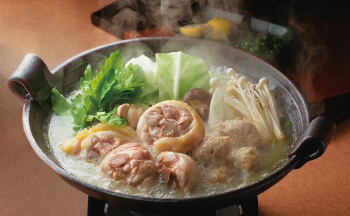【ふるさと納税】水炊き 鍋 福岡 華味鳥 水炊きセット 3～4人前 鍋物 鍋料理 夕飯 晩御飯 食品 食べ物 グルメ 集まり ブランド鶏 ちゃんぽん麺付き 濃厚スープ