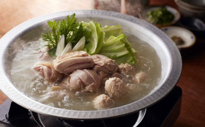 【ふるさと納税】水炊き 鍋 福岡 華味鳥 水炊きセットN 2～3人前 鍋物 鍋料理 夕飯 晩御飯 食品 食べ物 グルメ 集まり ブランド鶏 ちゃんぽん麺付き 濃厚スープ